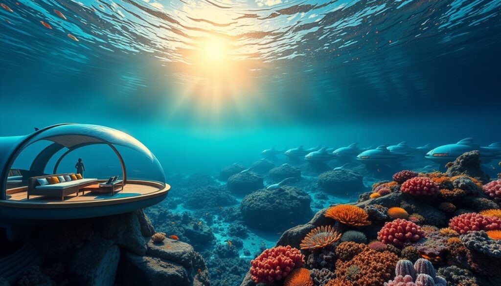 Escolha de Resorts Submarinos Destinos de Viagem